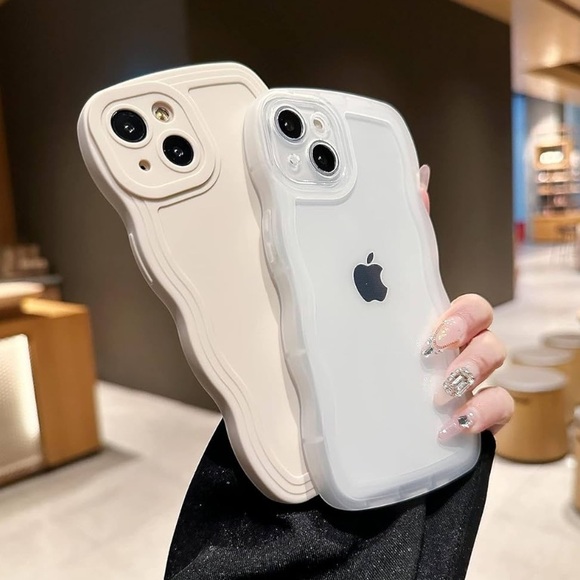 🎈Phone Case Compatible with IPhone 14 Pro, Wavy Grip 6.1”, Yellow and Clear, NIP - Picture 4 of 6